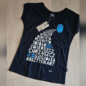 Learn Polish Black Graphic T-Shirt